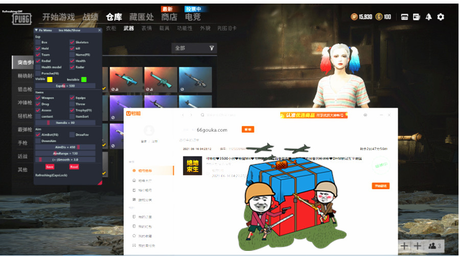   绝地求生FX辅助-PUBG黑科技，带您体验飞起的游戏乐趣