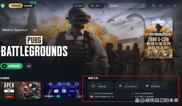 网吧玩绝地求生用什么加速器
