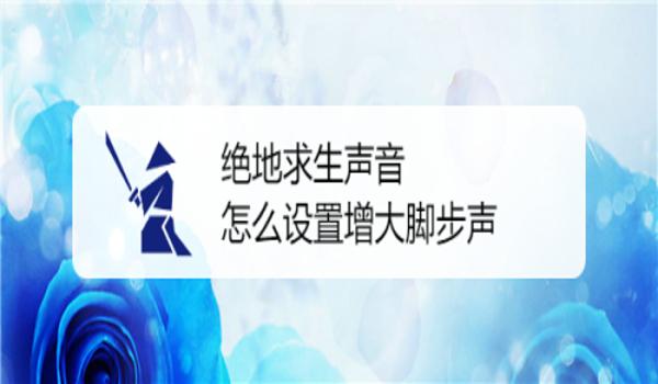 绝地求生声音识别辅助怎么设置